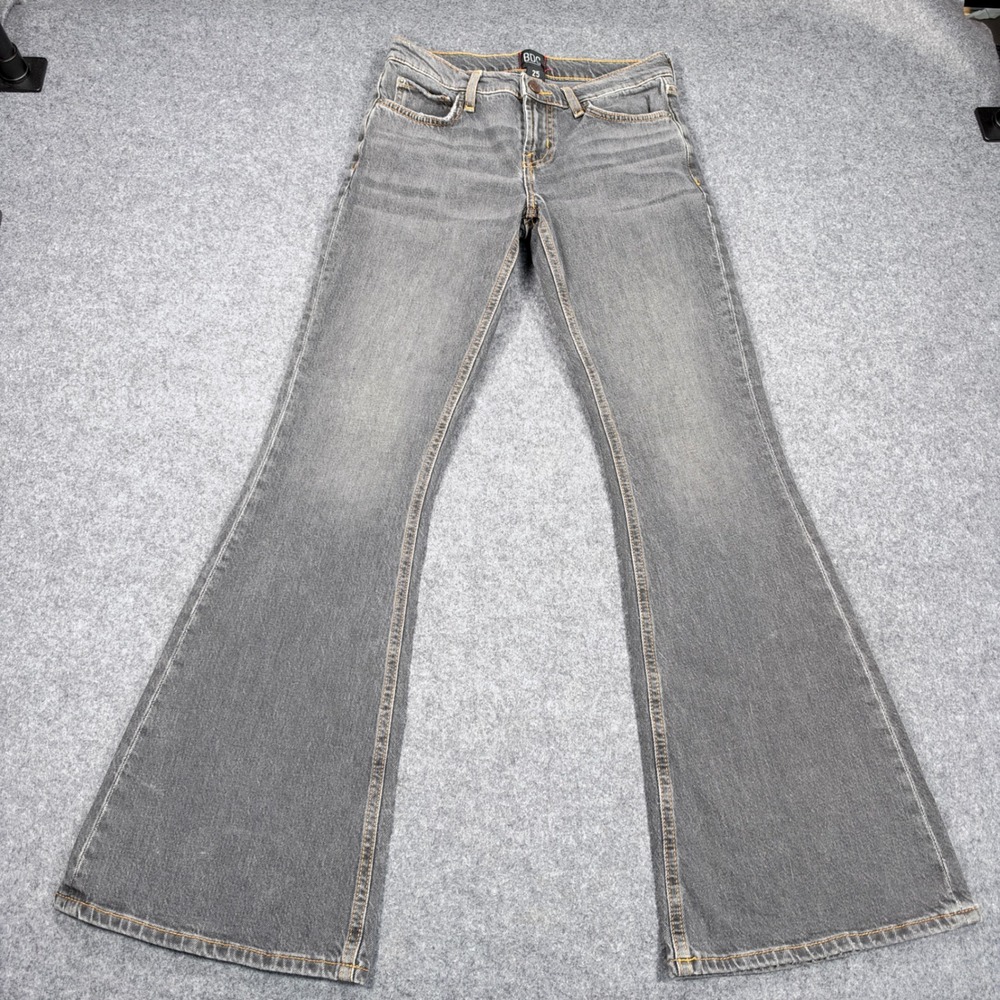 BDG Urban Outfitters Gray Flare Jeans Mid Rise Washed Denim Size 25